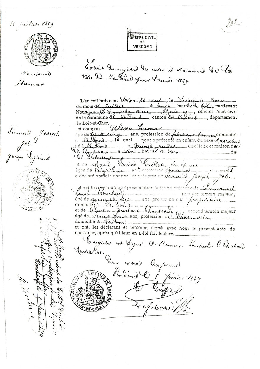 Acte de naissance Acte de naissance